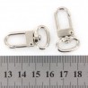 10 peças - mosquetão giratório - gancho - anel chave 18 * 33 mm