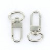 10 peças - mosquetão giratório - gancho - anel chave 18 * 33 mm