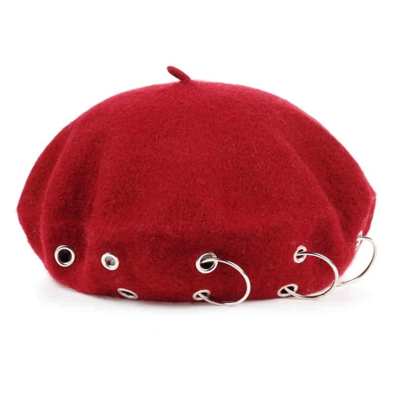beret do século XVII - tampa com anéis de prata
