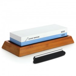 pedra de moagem de afiar profissional - lado duplo 1000/6000 afiador de faca de grão - acessórios de faca de cozinha de soquete