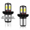 H6 - BA20D - feixe de Hi-lo - lâmpada de farol de motocicleta LED