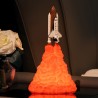 3D Transporte espacial - lâmpada noturna em forma de foguete - 3 tipos - 21cm & 28cm