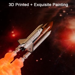 3D Transporte espacial - lâmpada noturna em forma de foguete - 3 tipos - 21cm & 28cm