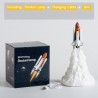 3D Transporte espacial - lâmpada noturna em forma de foguete - 3 tipos - 21cm & 28cm