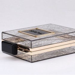 Frasco de perfume em forma de saco de ombro pequeno com cadeia