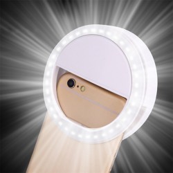 LED anel flash universal - selfie luz portátil telefone móvel - 36 leds selfie lâmpada luminoso anel clipe