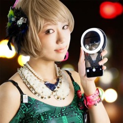 LED anel flash universal - selfie luz portátil telefone móvel - 36 leds selfie lâmpada luminoso anel clipe