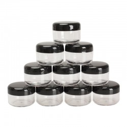 caixa de frasco de cosméticos 10pcs - maquiagem creme nail art armazenamento de talão cosmético - pote garrafa redonda