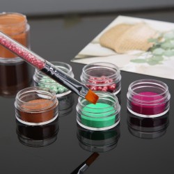 caixa de frasco de cosméticos 10pcs - maquiagem creme nail art armazenamento de talão cosmético - pote garrafa redonda