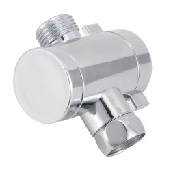 1/2 '' 3-way t-adapter válvula de desvio ajustável chuveiro cabeça - braço montado diverter válvula banheiro hardware acessório