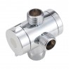 1/2'' 3-way t-adapter diverter valve adjustable shower head - arm mounted diverter valve bathroom hardware accessoryShower Heads