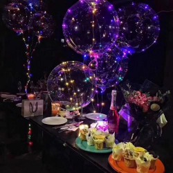 LED balloon luminous transparen air balloon - string light round bubble clear balloonBalloons