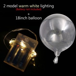 LED balloon luminous transparen air balloon - string light round bubble clear balloonBalloons