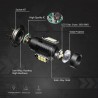 2pcs lâmpada LED super brilhante carro luzes de névoa - 12v 24v 6000k carro branco condução 21 3030-SMD rodando luz auto led h7