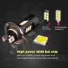2pcs lâmpada LED super brilhante carro luzes de névoa - 12v 24v 6000k carro branco condução 21 3030-SMD rodando luz auto led h7