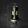 2pcs lâmpada LED super brilhante carro luzes de névoa - 12v 24v 6000k carro branco condução 21 3030-SMD rodando luz auto led h7