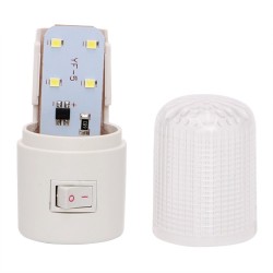 lâmpada de parede de luz de emergência - iluminação doméstica - luz de noite LED - UE plug candeeiro de cabeceira parede montado