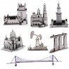 Conjuntos de modelos de construção de quebra-cabeça de metal 3D - quebra-cabeças de corte a laser diy jigsaw modelo brinquedos e