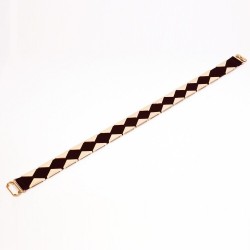 Correia elástica elegante com triângulos dourados
