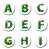 26 letter 30 mm fridge magnet - child letter magnet - cartoon kids gifts glass magnetic refrigerator stickersDecoration