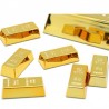 1pc criativo ouro tijolo forma refrigerador ímãs - presente de artesanato de resina para decoração de geladeira casa - presente
