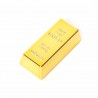 1pc criativo ouro tijolo forma refrigerador ímãs - presente de artesanato de resina para decoração de geladeira casa - presente