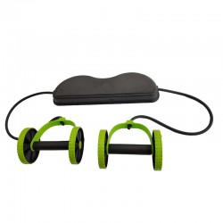 AB wheels roller - stretchable elastic resistance pull rope - abdominal muscle trainerEquipment