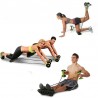 AB wheels roller - stretchable elastic resistance pull rope - abdominal muscle trainerEquipment