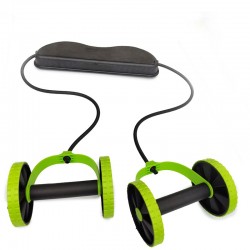 AB wheels roller - stretchable elastic resistance pull rope - abdominal muscle trainerEquipment