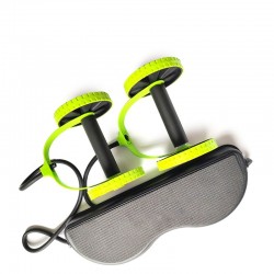 AB wheels roller - stretchable elastic resistance pull rope - abdominal muscle trainerEquipment