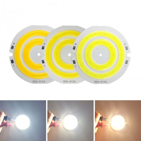redondo berço levou luz - anel duplo branco levou lâmpada - lâmpada de chip de cob para diy casa de trabalho decoração luzes