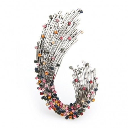 broches de forma geométrica de strass multicolor - mulheres casamentos broche pinos presentes