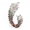 broches de forma geométrica de strass multicolor - mulheres casamentos broche pinos presentes