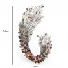 broches de forma geométrica de strass multicolor - mulheres casamentos broche pinos presentes