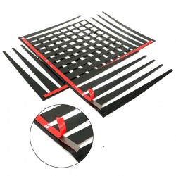 2PCS 3D Charming Black False Eyelashes Fake Eye Lash Sticker Car Headlight Decoration Funny Decal FoStyling parts