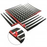 2PCS 3D Charming Black False Eyelashes Fake Eye Lash Sticker Car Headlight Decoration Funny Decal FoStyling parts