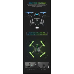 JJRC H48 Mini - 2.4G 4CH - 6 eixo - 3D flips - RC Drone Quadcopter RTF