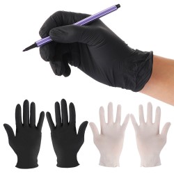 Luvas de nitrilo descartáveis - luvas de látex protetoras anti-bacterianas