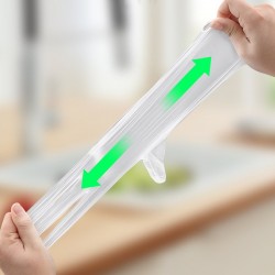 Descartável - anti estático - sem pó - à prova de óleo - luvas de proteção de PVC transparentes