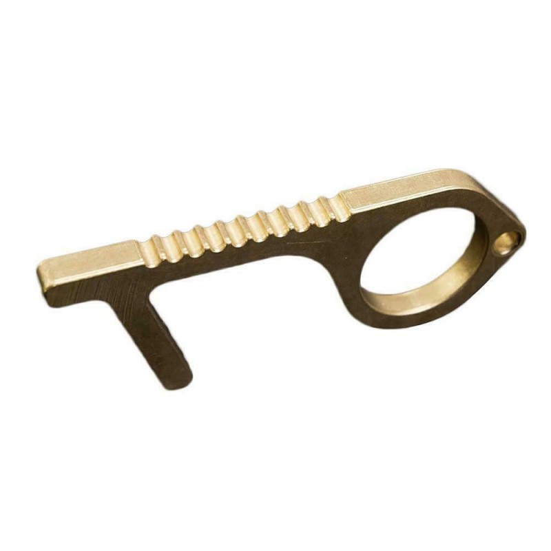 Abridor de porta sem toque - botões de imprensa sem contato - antibacteria - chaveiro de metal