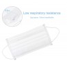 Máscara de boca/face médica - descartável - anti bacterial - branco