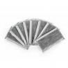 Filtro nano de carbono ativado - boca 4-camada / máscara facial - antibacteriano - cinza