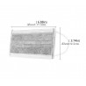 Filtro nano de carbono ativado - boca 4-camada / máscara facial - antibacteriano - cinza