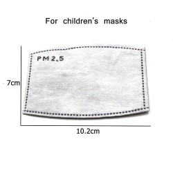 PM25 ativado máscara de carbono / boca com válvula - para crianças - incl. filtros extra
