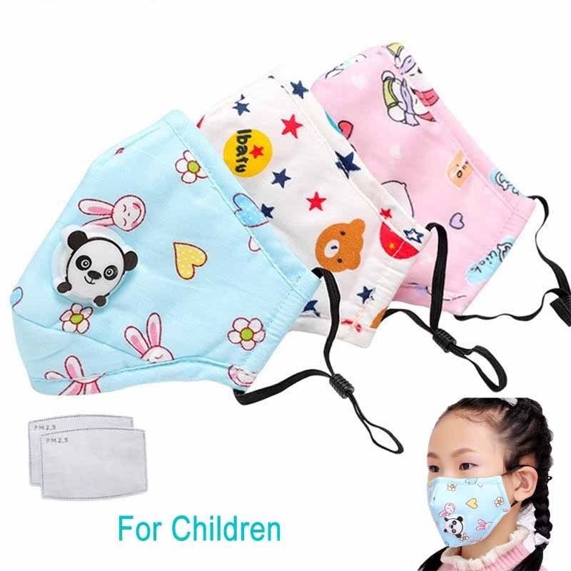 PM25 ativado máscara de carbono / boca com válvula - para crianças - incl. filtros extra