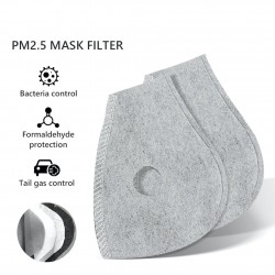 PM25 - filtro de substituição de carbono ativo para máscara boca/face com válvula de ar dupla - 10 peças