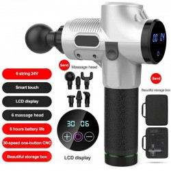 LCD Exibir alta frequência Massagem Pistola muscular relaxar 30 velocidade Vibração