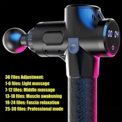 LCD Exibir alta frequência Massagem Pistola muscular relaxar 30 velocidade Vibração