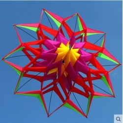 Kit de forma de flor 3D com cabo e linha - 150 cm de diâmetro
