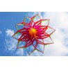 3D flower shape kite with handle and line - 150 cm diameterKites